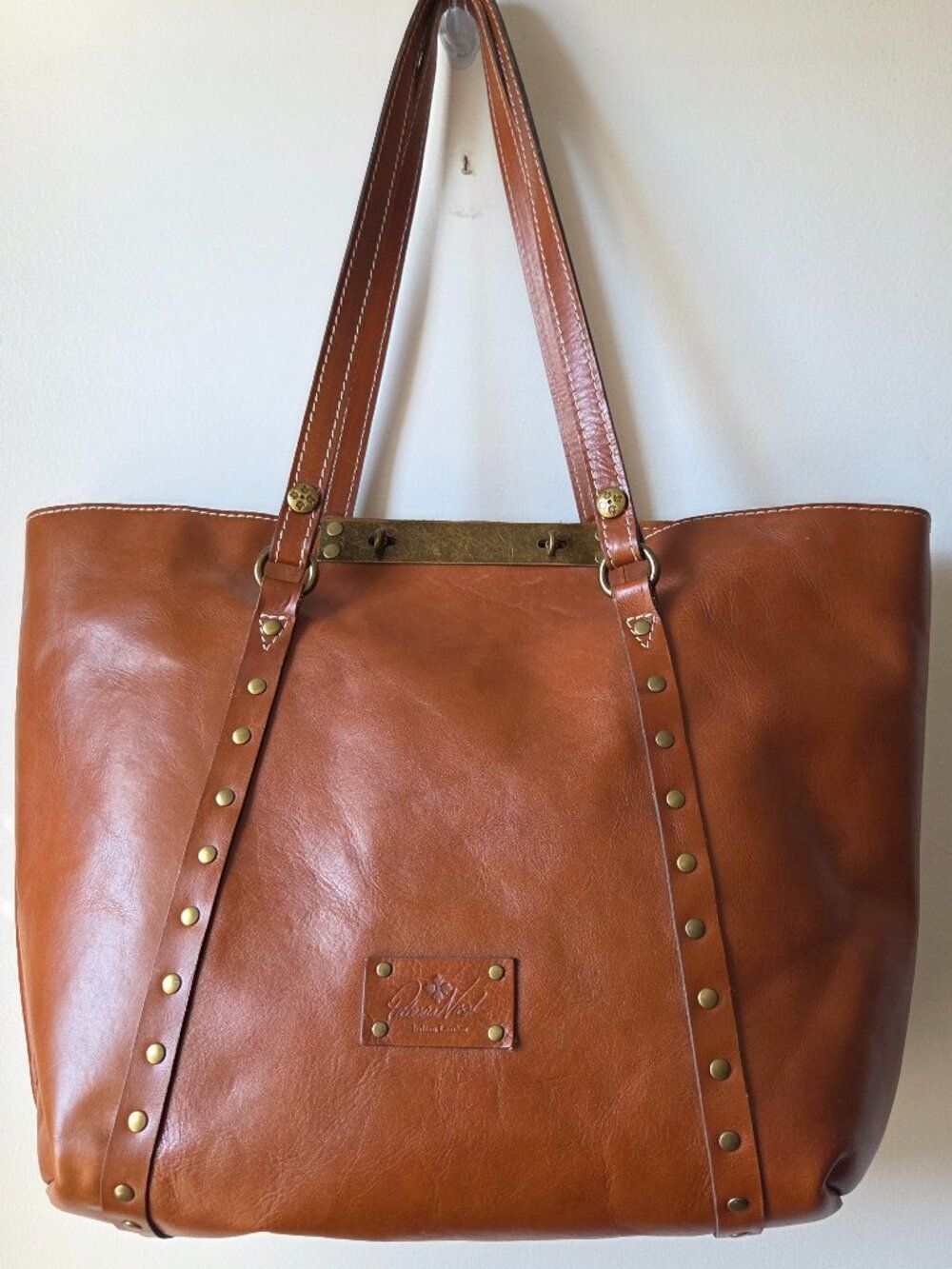LIKE NEW PATRICIA NASH GENUINE LEATHER TOTE LARGE